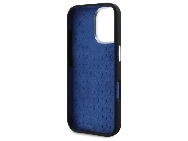Mercedes MEHMP16S23SUTTK iPhone 16 6.1" Black/Black Hardcase Silicone Tonal MagSafe Logo