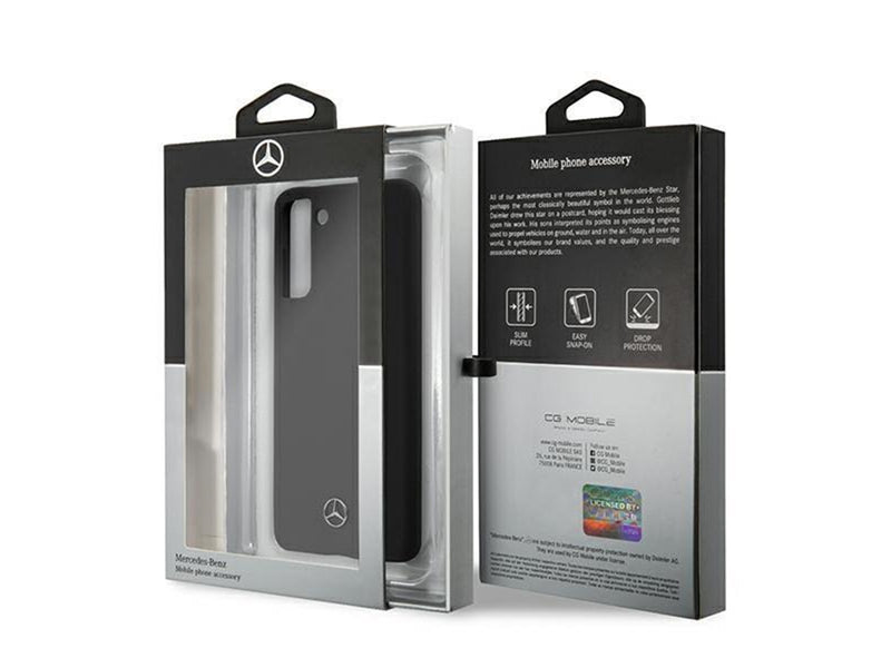 Mercedes Silicone Line Case for Samsung Galaxy S21 - Black