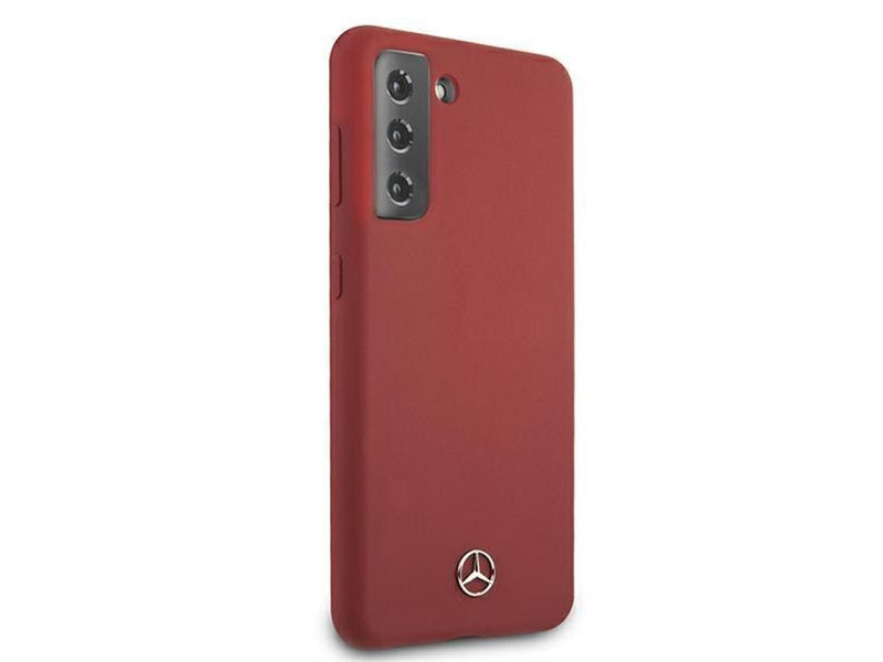 Mercedes Silicone Line Case for Samsung Galaxy S21+ - Red