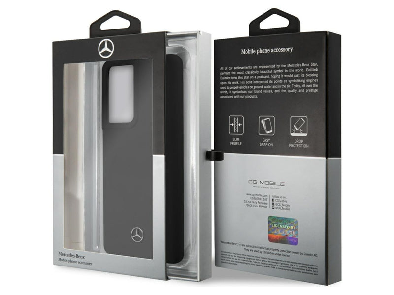 Mercedes Silicone Line Case for Samsung Galaxy S21 Ultra - Black