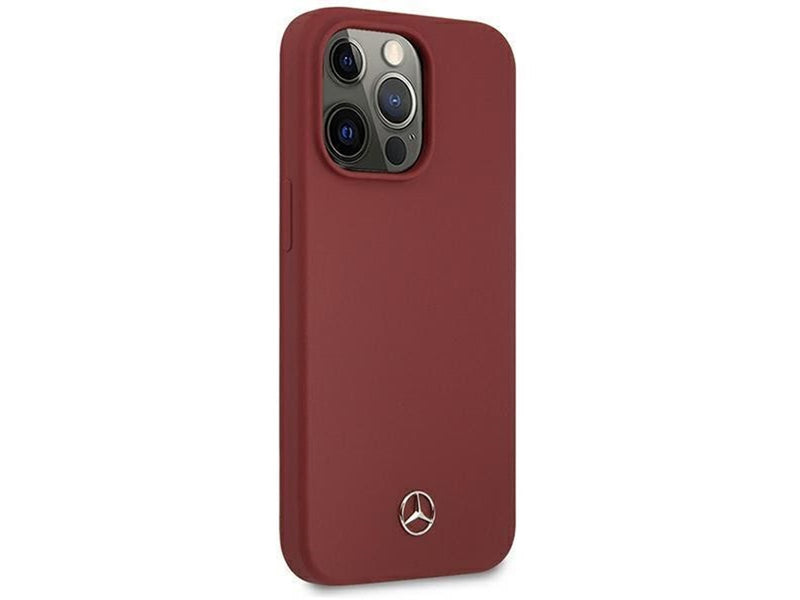 Mercedes Silicone Line Case for iPhone 13 Pro Max - Red
