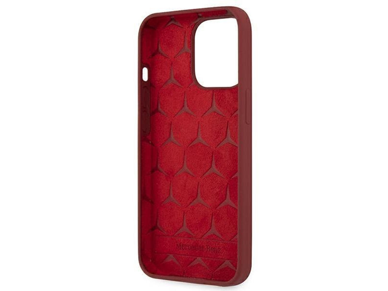Mercedes Silicone Line Case for iPhone 13 Pro Max - Red