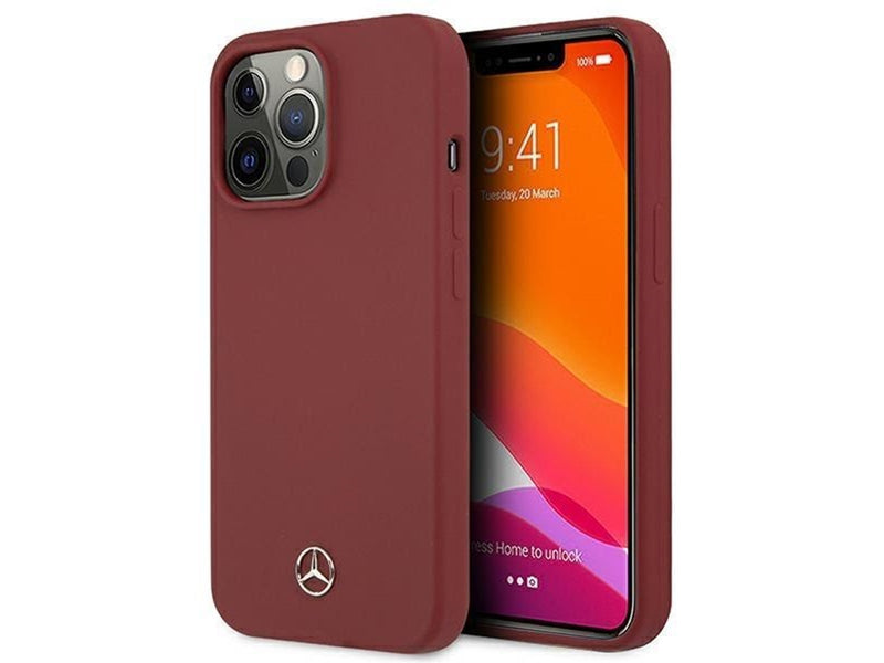 Mercedes Silicone Line Case for iPhone 13 Pro / iPhone 13 - Red
