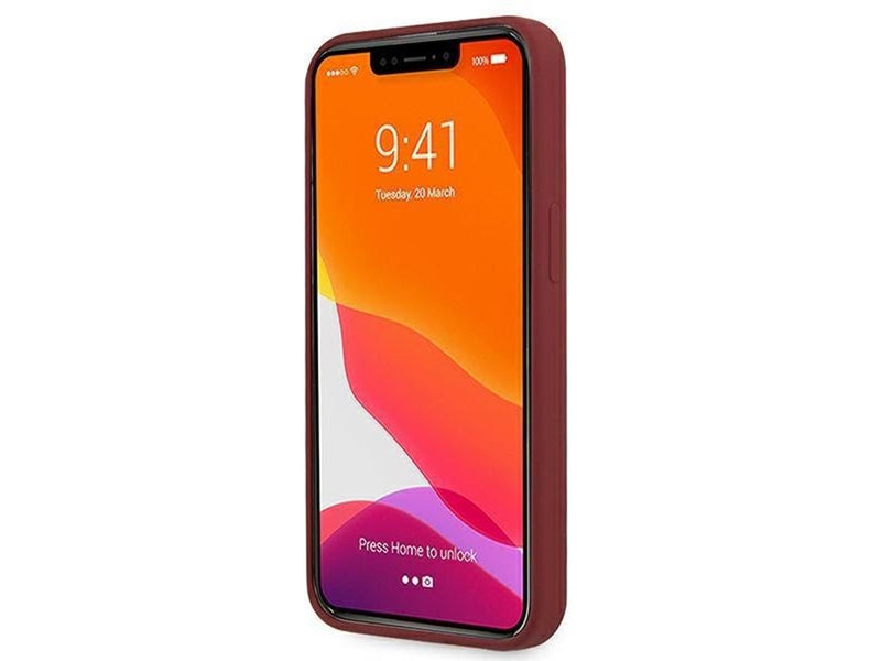 Mercedes Silicone Line Case for iPhone 13 - Red