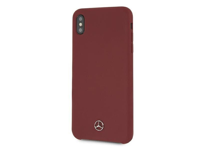 Mercedes Silicone Line Case for iPhone Xs Max - Red
