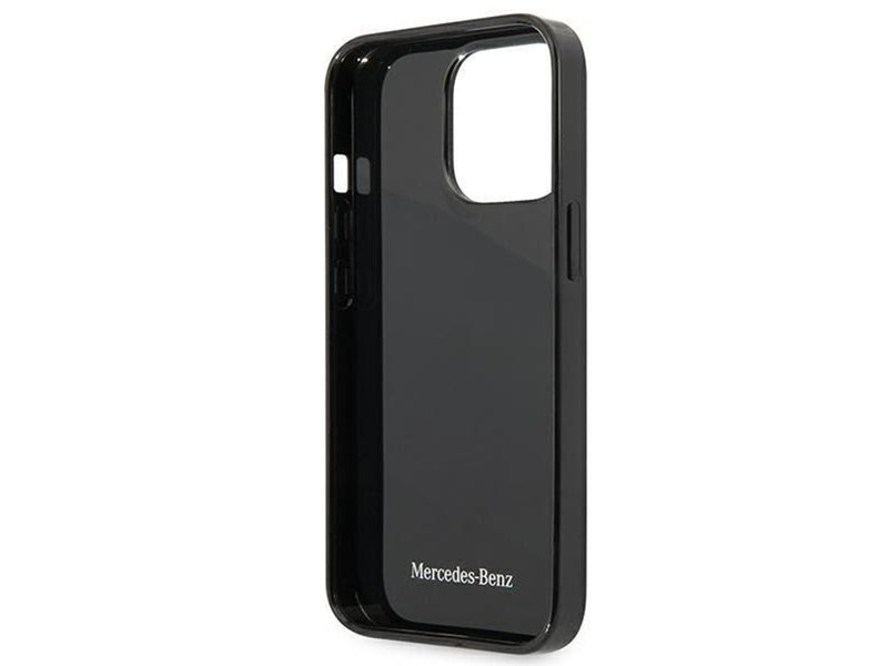 Mercedes Silver Stars Pattern Case for iPhone 13 Pro / iPhone 13 - Black