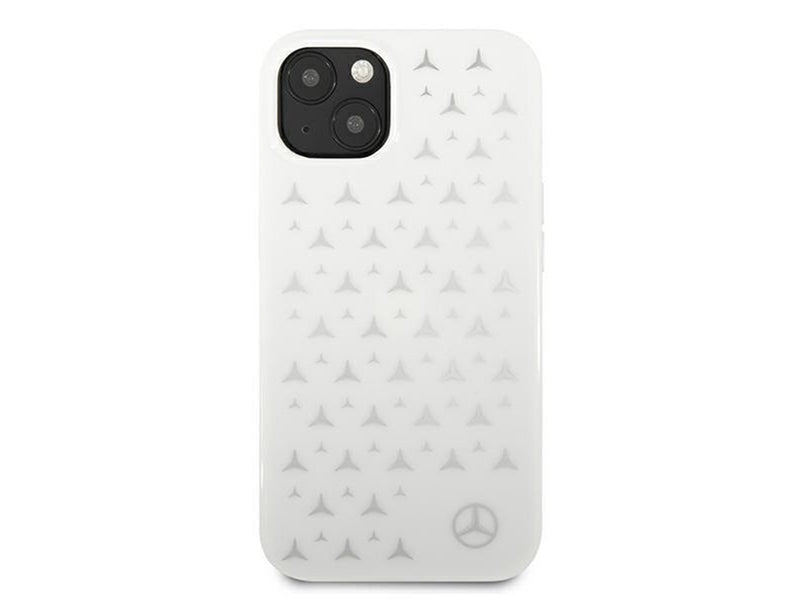 Mercedes  Silver Stars Pattern iPhone 13 Case - White