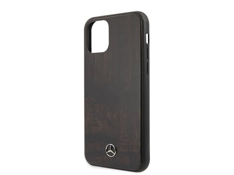 Mercedes Wood Line Rosewood Case for iPhone 11 Pro Max - Brown