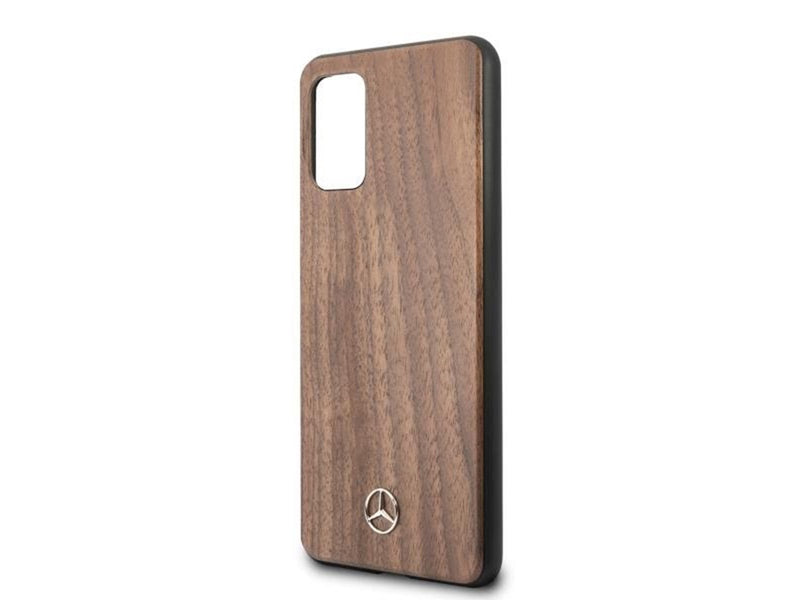 Mercedes Wood Line Walnut Case for Samsung Galaxy S20+ - Brown