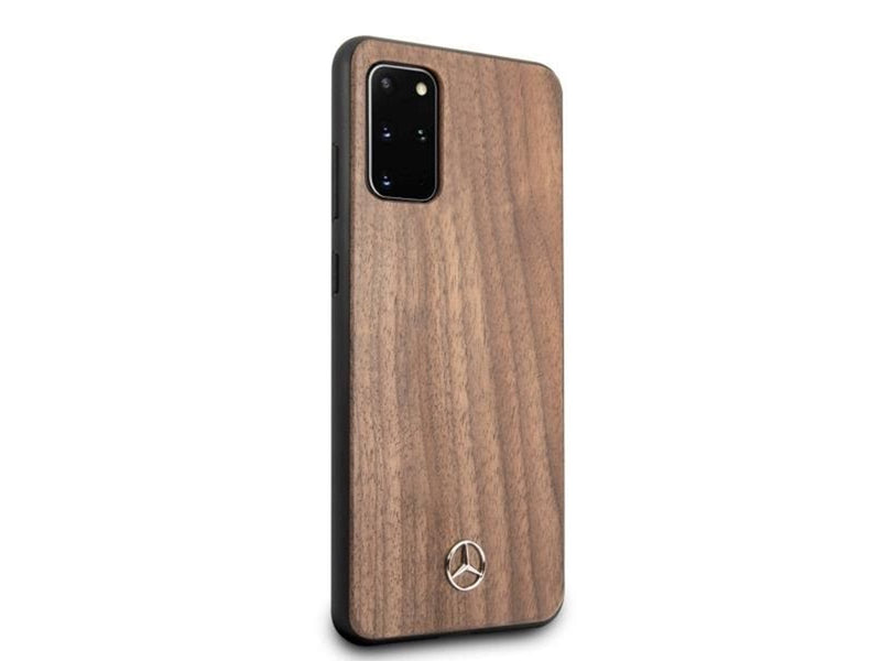 Mercedes Wood Line Walnut Case for Samsung Galaxy S20+ - Brown