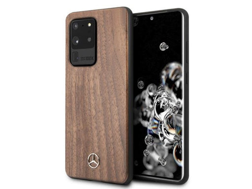 Mercedes  Wood Line Walnut Case for Samsung Galaxy S20 Ultra - Brown