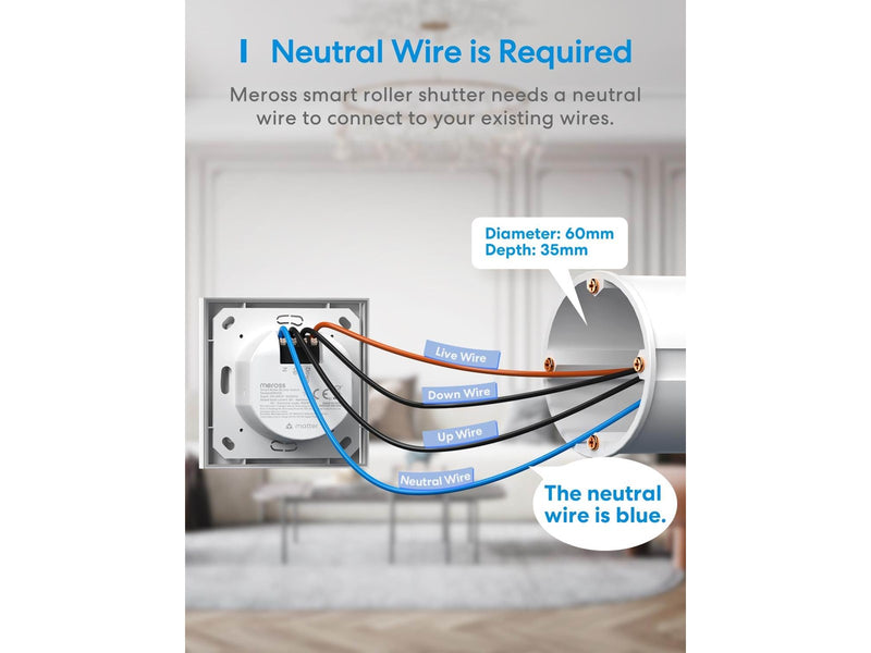 Meross MRS105 - Smart Roller Shutter Switch