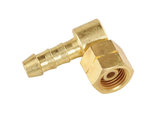 Meva 1/4'' LH Angle Connector Adapter for 8x15mm Gas Hose Connection