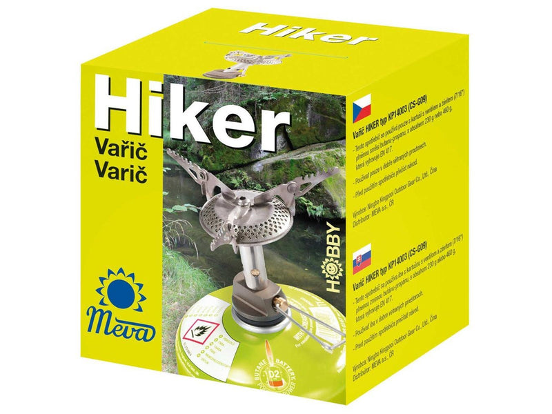 Meva The lightest tourist stove for gas cartridges (valve or thread) HIKER 70gram 2.4kW