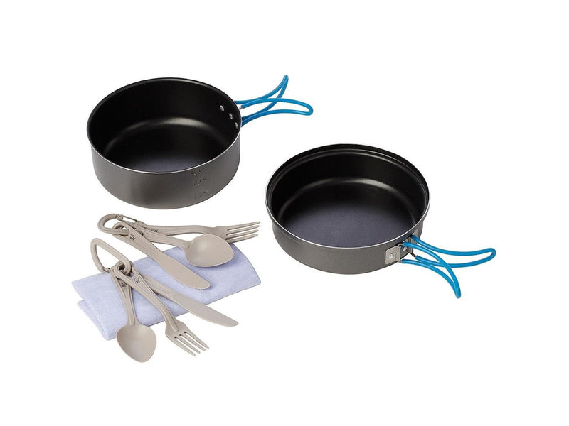 Meva Tourist dishes with cutlery SET for 2 people.