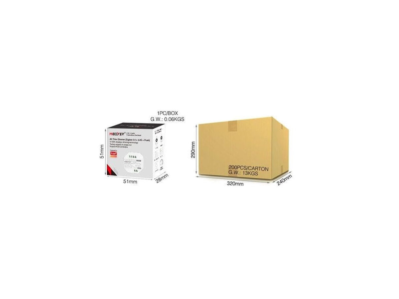 Miboxer Dæmper - AC - TRIAC - 300W - 230V - Zigbee 3.0