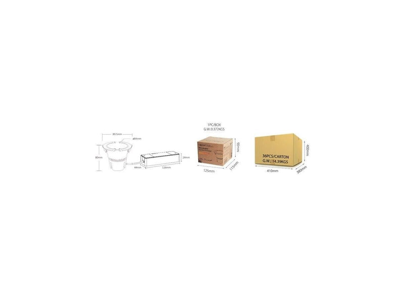 Miboxer Downlight - 9W - 2700~6500K - Justerbar - 24° - Zigbee 3.0 (FUT075ZR)