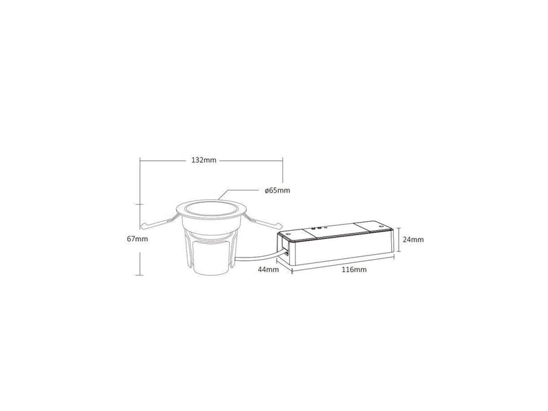 Miboxer Downlight - 9W - 2700~6500K - Justerbar - 24° - Zigbee 3.0 (FUT076ZR)