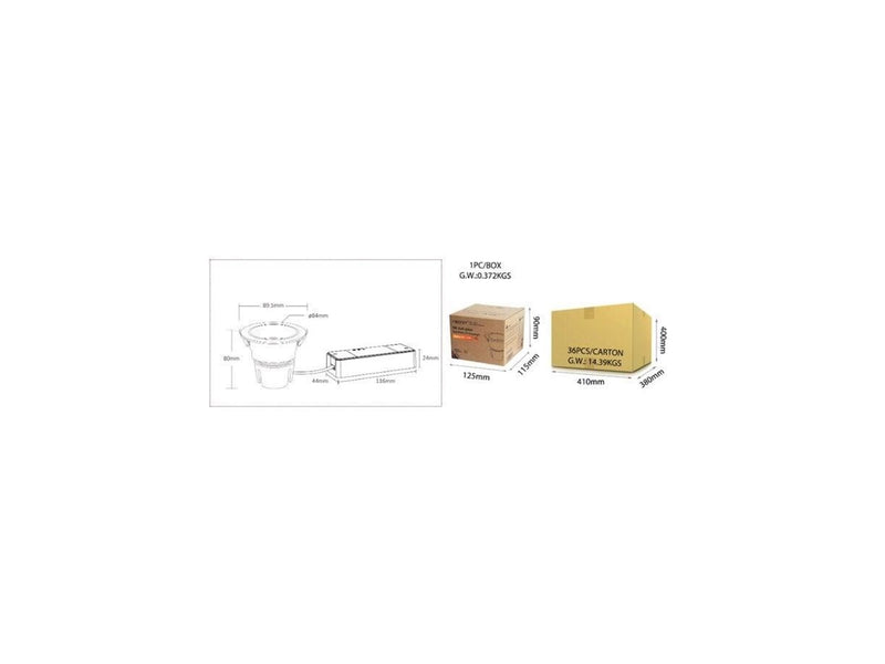 Miboxer Downlight - 9W - RGB-CCT - Justerbar - 24° - 2.4GHz RF (FUT078)