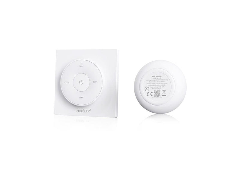 Miboxer Fjernbetjening - Mini - Sort - CCT - 2.4GHz RF