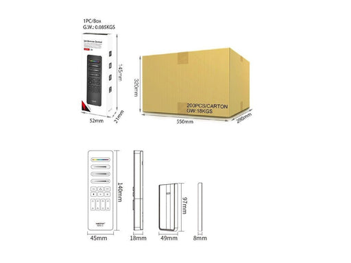 Miboxer Fjernbetjening - RGB-CCT - 2.4GHz RF