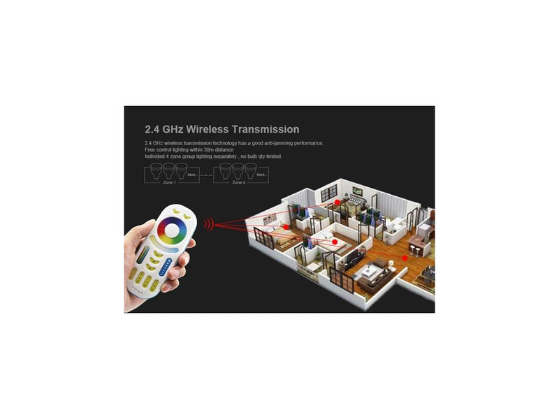 Miboxer Fjernbetjening - RGB-CCT - 3V - 4 Zoner