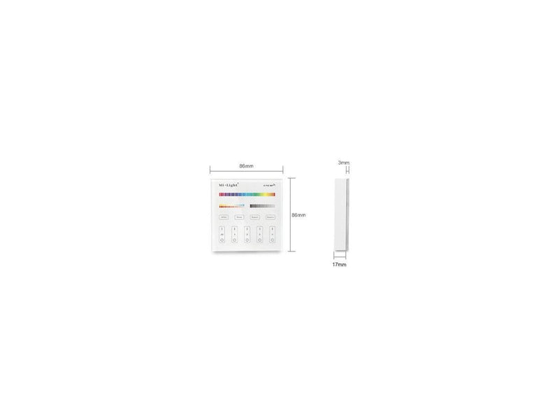 Miboxer Fjernbetjening - RGB-CCT - 3V - 4 Zoner