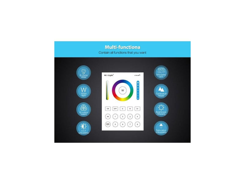 Miboxer Fjernbetjening - RGB-CCT - 3V - 8 Zoner
