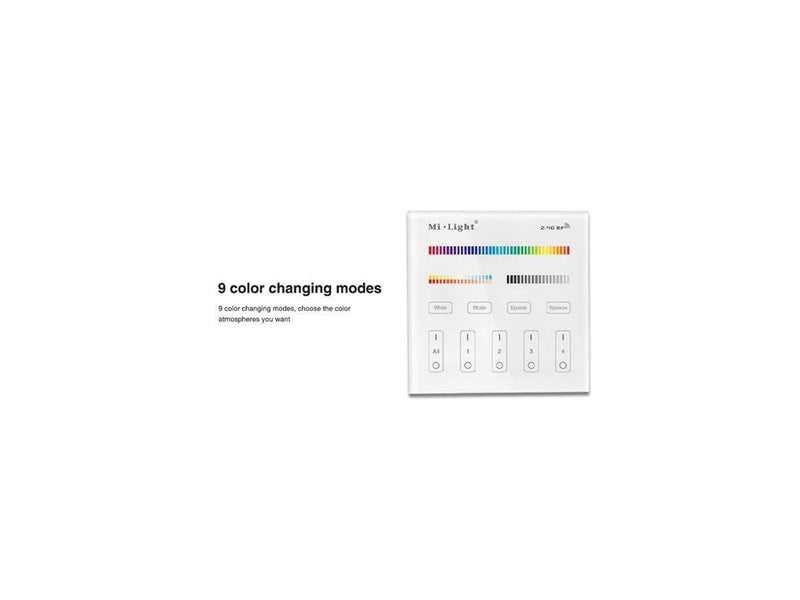 Miboxer Fjernbetjening - RGB-CCT - 4 Zoner