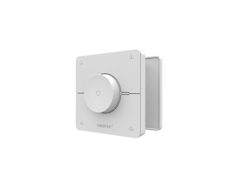 Miboxer Fjernbetjening - Roterende Hjul - Hvid - CCT - 4 Scener - 2.4GHz RF