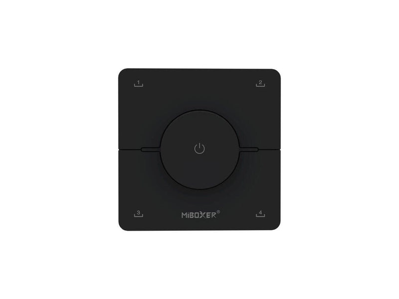 Miboxer Fjernbetjening - Roterende Hjul - Sort - CCT - 4 Scener - 2.4GHz RF