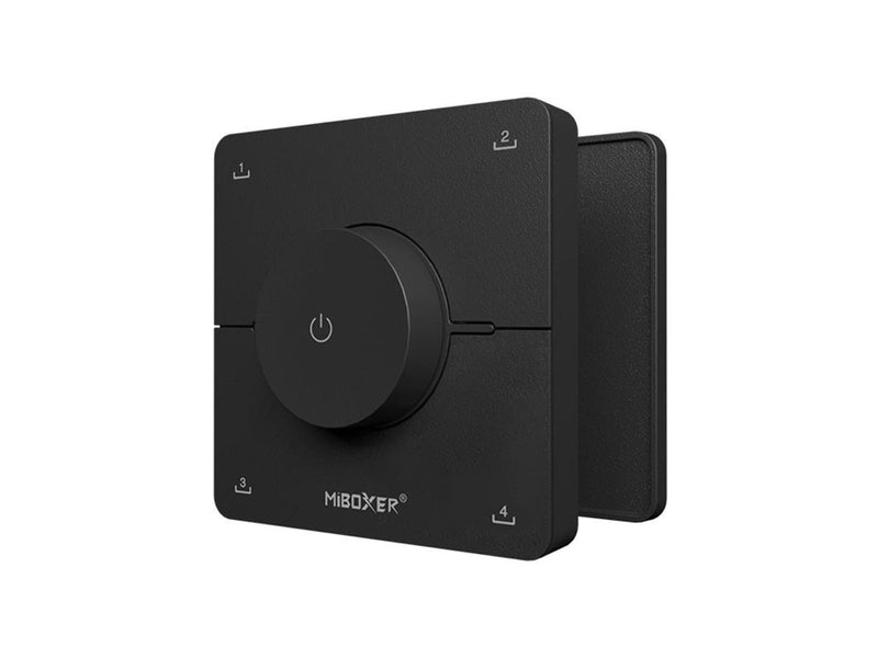 Miboxer Fjernbetjening - Roterende Hjul - Sort - CCT - 4 Scener - 2.4GHz RF