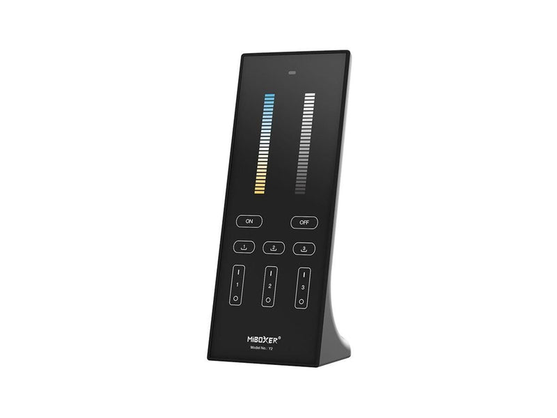 Miboxer Fjernbetjening - Sort - CCT - 3 Zoner - 2.4GHz RF