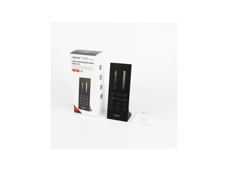 Miboxer Fjernbetjening - Sort - RGB-CCT - 3 Zoner - 2.4GHz RF