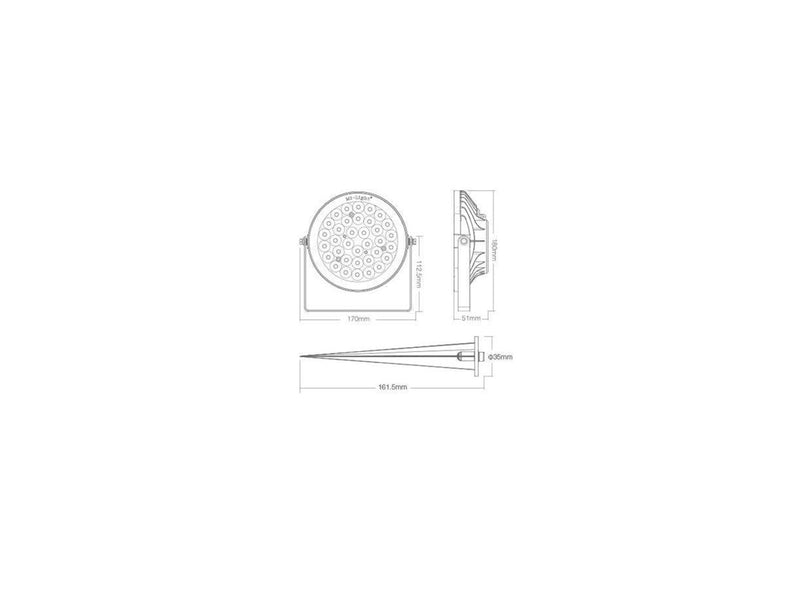 Miboxer Havelampe - 15W - RGB-CCT - WiFi - IP65