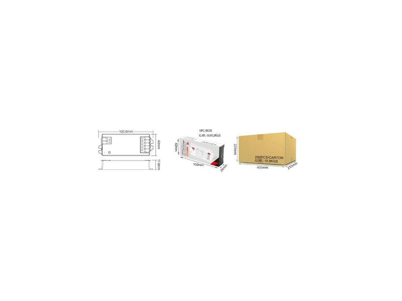 Miboxer LED Controller - 2-in-1 - CCT - DC12/24V - Zigbee 3.0