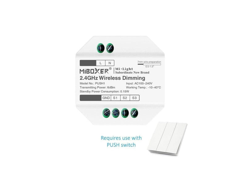 Miboxer LED Controller - 2.4GHz RF (PUSH1)