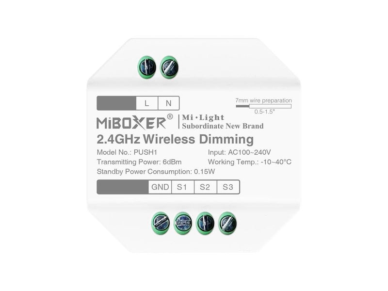 Miboxer LED Controller - 2.4GHz RF (PUSH1)