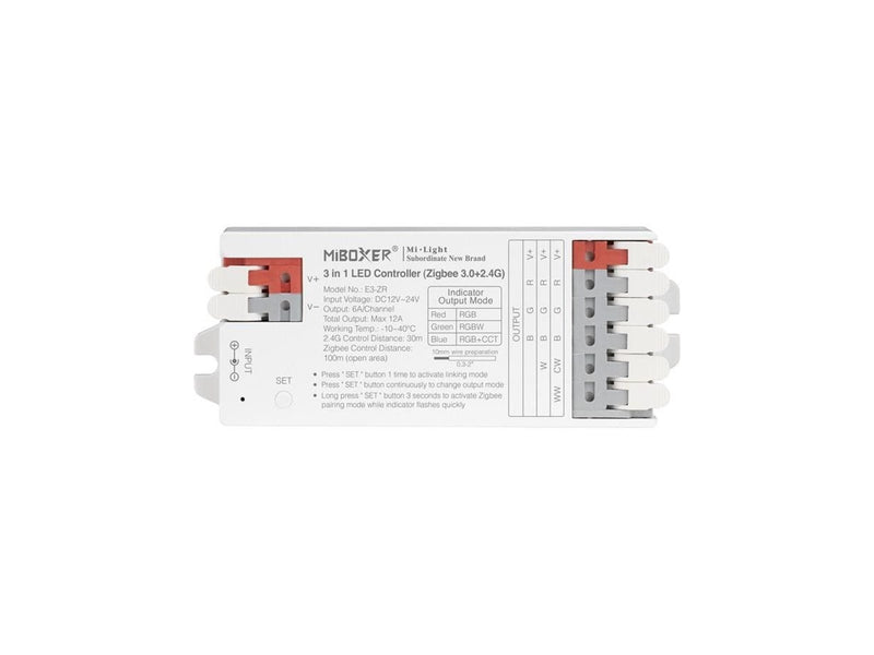 Miboxer LED Controller - 3-in-1 - RGB-CCT - DC12/24V - Zigbee 3.0