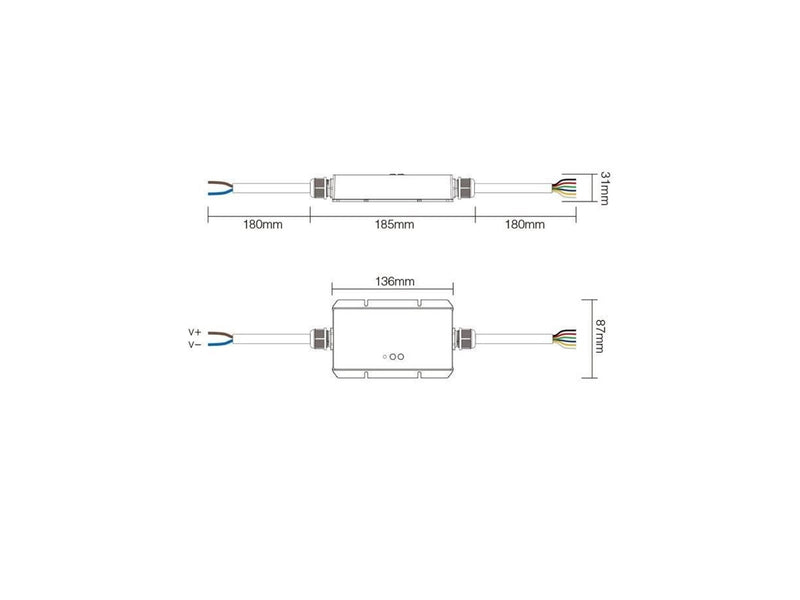 Miboxer LED Controller - 5-in-1 - DC12/48V - 2.4GHz RF - 20A (LS2-WP)