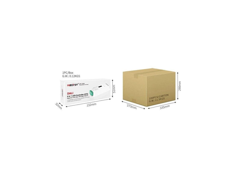 Miboxer LED Controller - DALI 5-in-1 (DT8) - DC12/24V - DALI