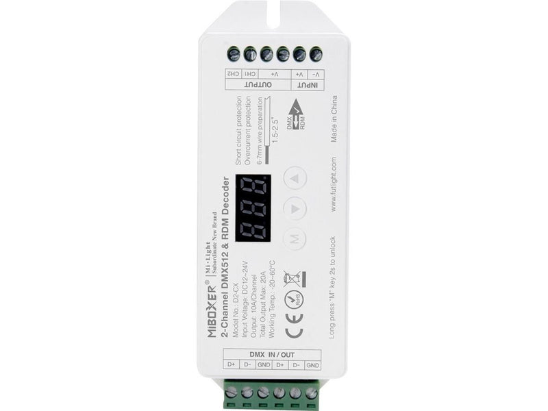 Miboxer LED Controller - DC12/24V - DMX512 (D2-CX)