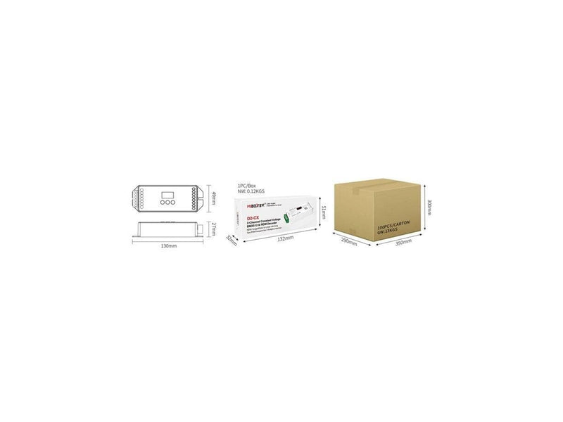 Miboxer LED Controller - DC12/24V - DMX512 (D2-CX)