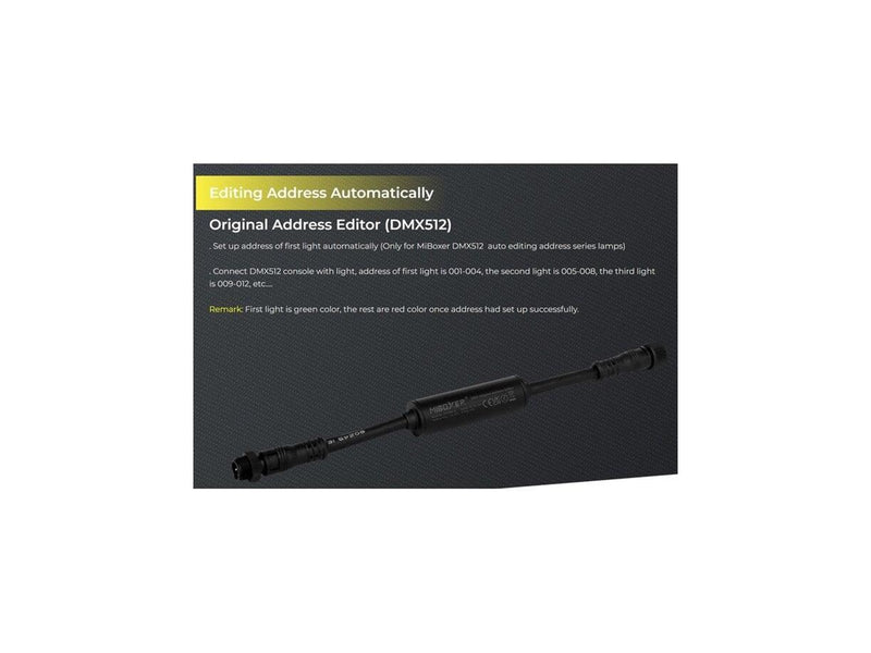 Miboxer LED DMX original address editor - DMX512