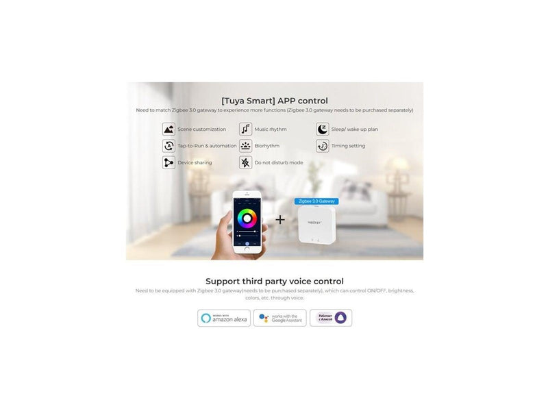 Miboxer LED Panel - Rund - 12W - RGB-CCT - Zigbee 3.0