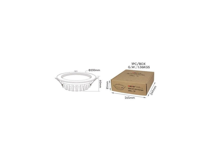 Miboxer LED Panel - Rund - 25W - RGB-CCT - WiFi