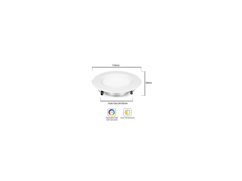 Miboxer LED Panel Rund - 6W - RGB-CCT - WiFi