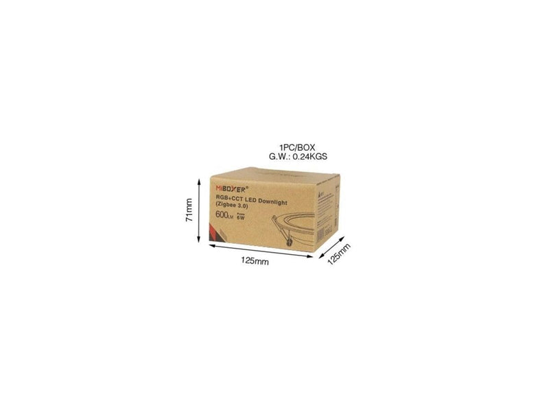 Miboxer LED Panel - Rund - 6W - RGB-CCT - Zigbee 3.0