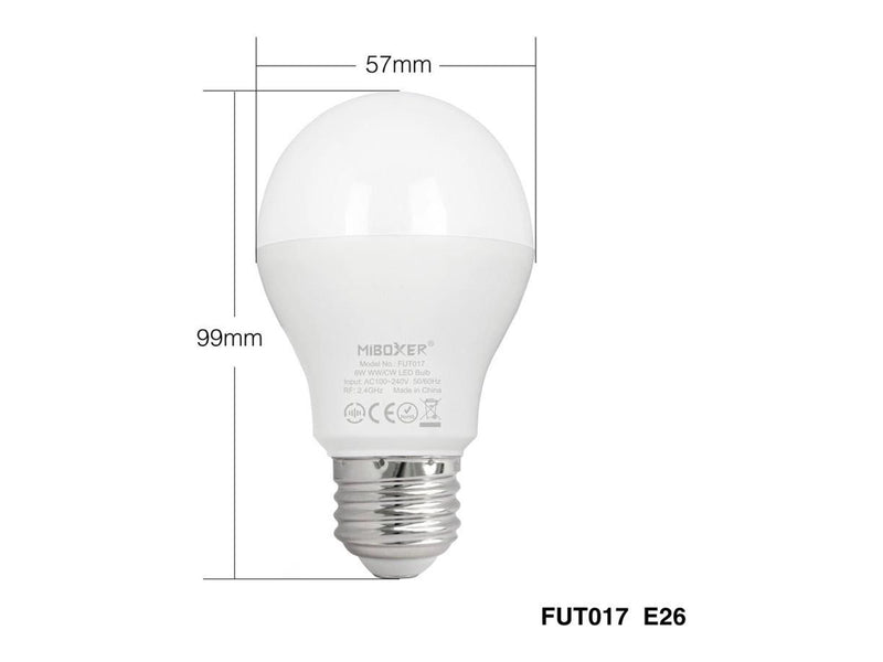 Miboxer LED Pære E27 - 6W - CCT