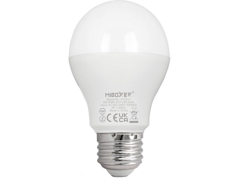 Miboxer LED Pære E27 - 6W - RGB-CCT - WiFi